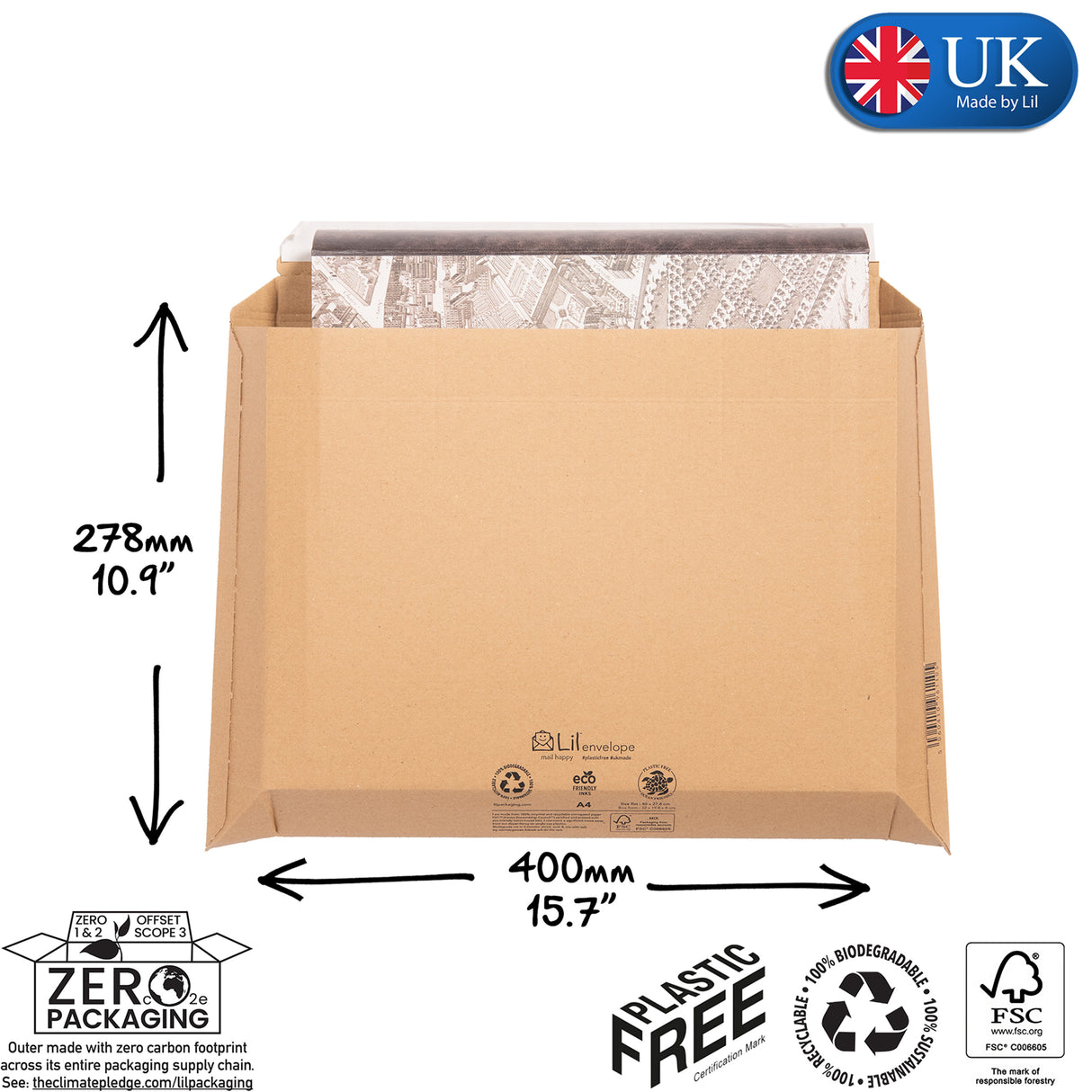 A4 Cardboard Envelope | Lil Packaging