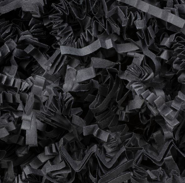 Black Shredded 4mm Zig Zag Paper Void Fill - 10kg VF-B
