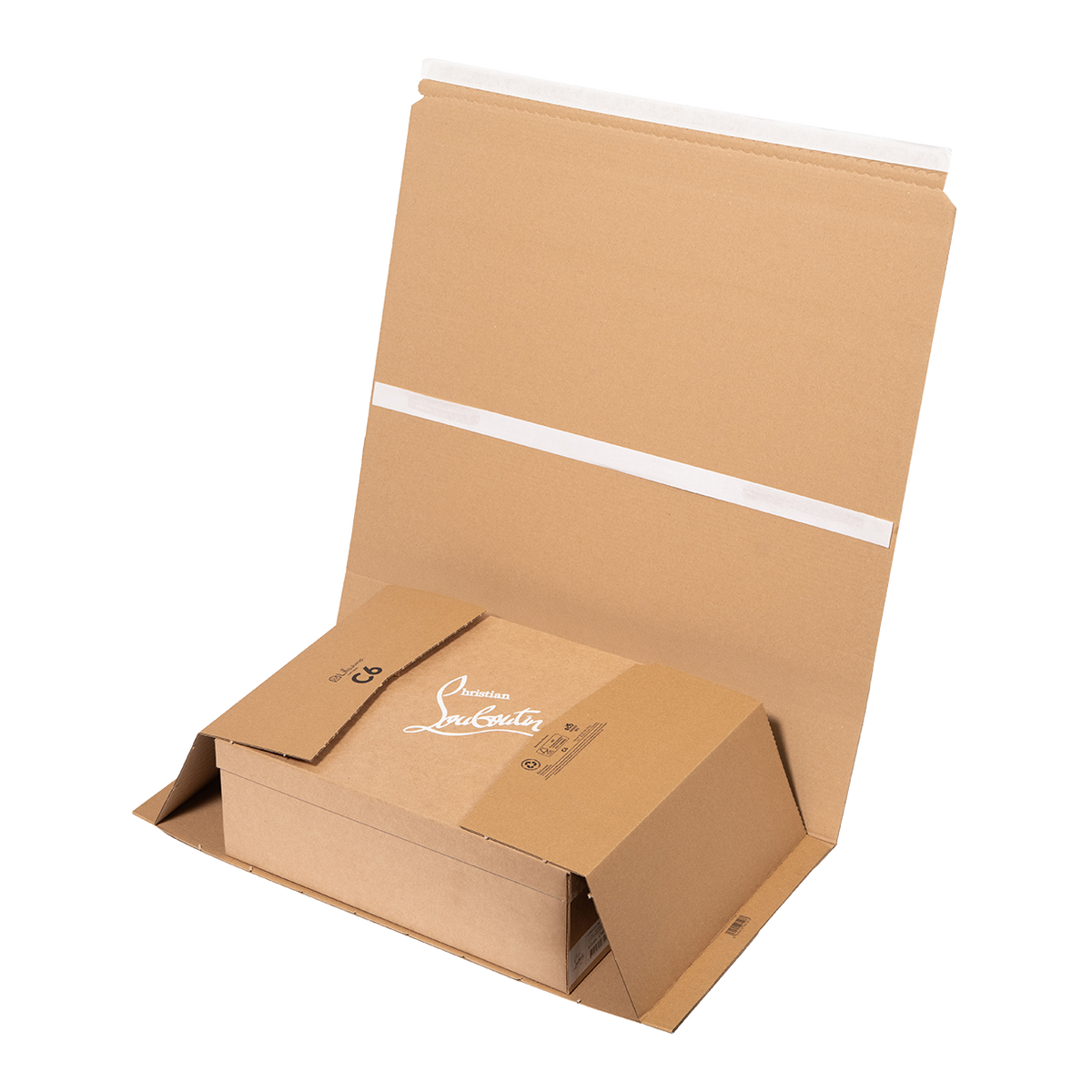 C6 Book Wrap - open showing a larger than standard book size box wrapped by the C6 book wrap. UK made by Lil Packaging