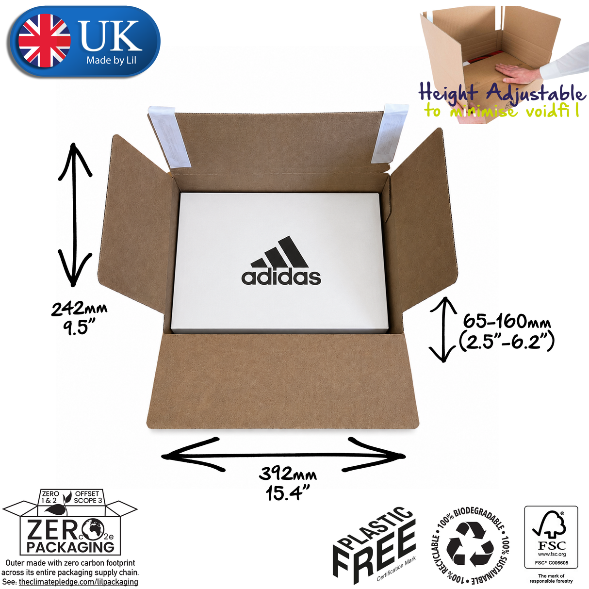 Lil Crashlock CSP011 Variable Height Crash Lock Shirts & Shoes Box