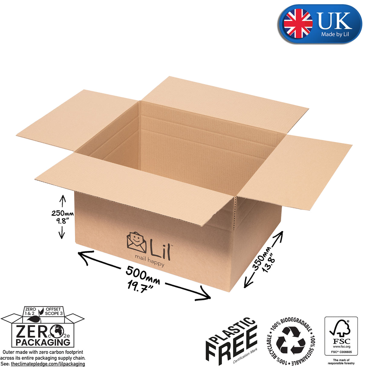 K10 Single Walled Cardboard Box | Lil Packaging