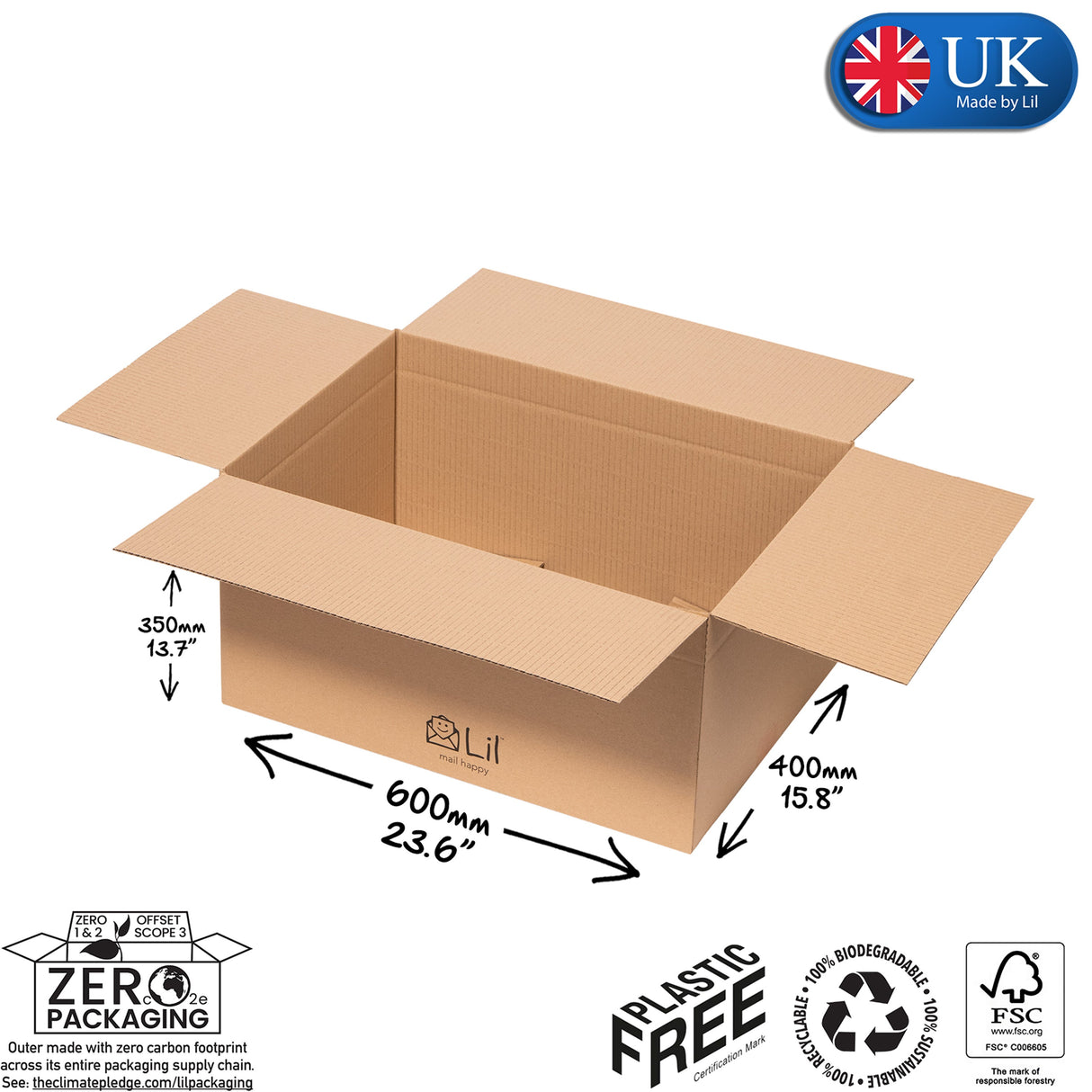 K30 Single Walled Cardboard Box | Lil Packaging