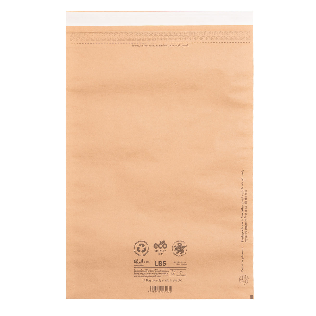 kraft paper mail bag eco friendly plastic free postal packaging