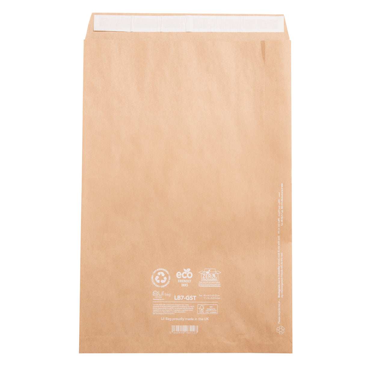 LB7-gst Gusseted Paper Mail Bag | Lil Packaging