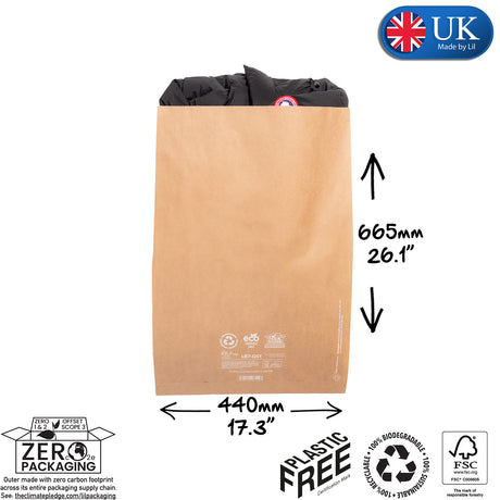 LB7-gst Gusseted Paper Mail Bag | Lil Packaging