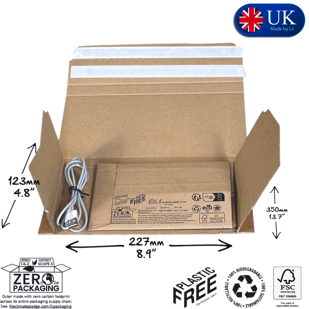 Letterbox-Friendly Mobile Phone Mailer with Protective Insert