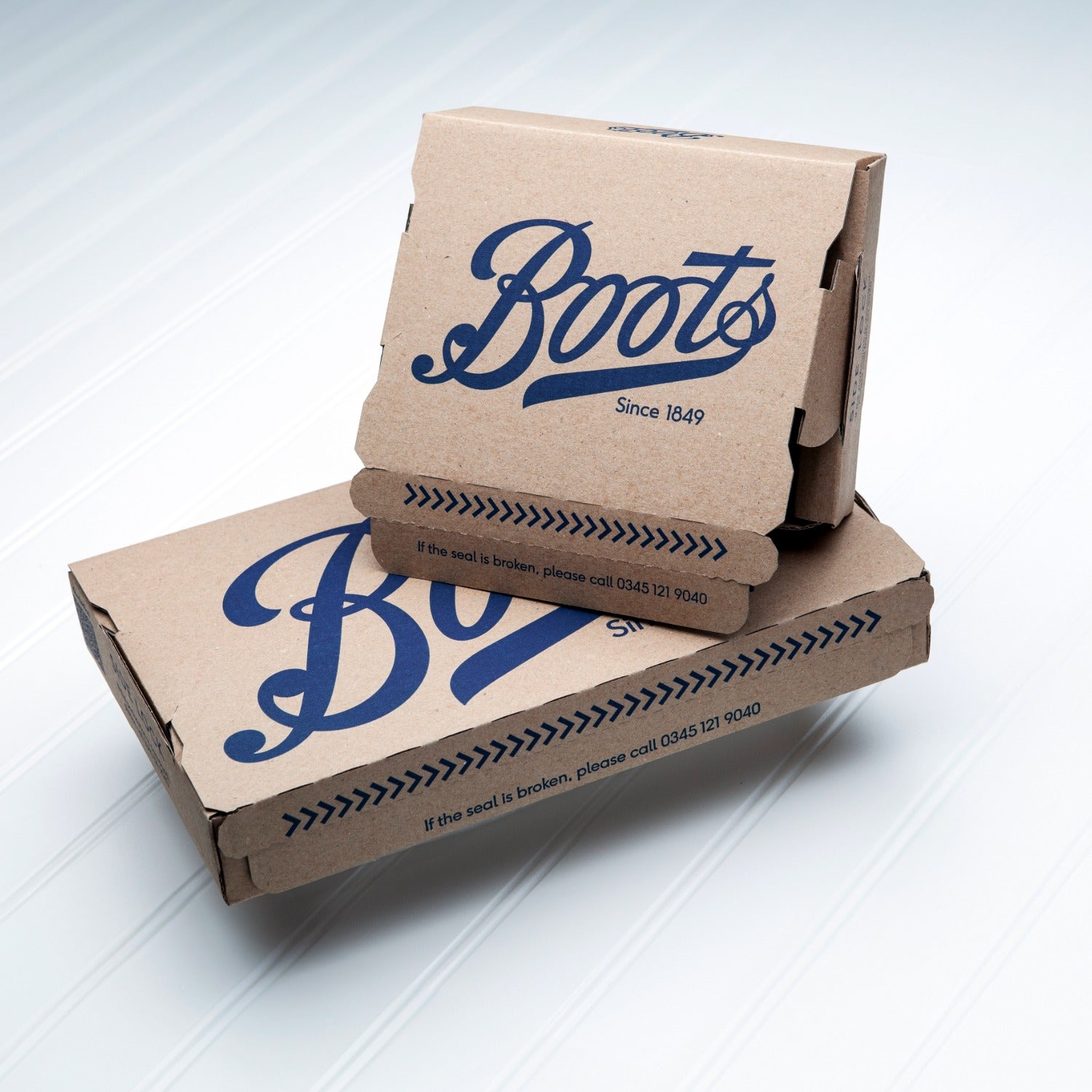 An image of boxes with Boots branding  made by Lil Packaging