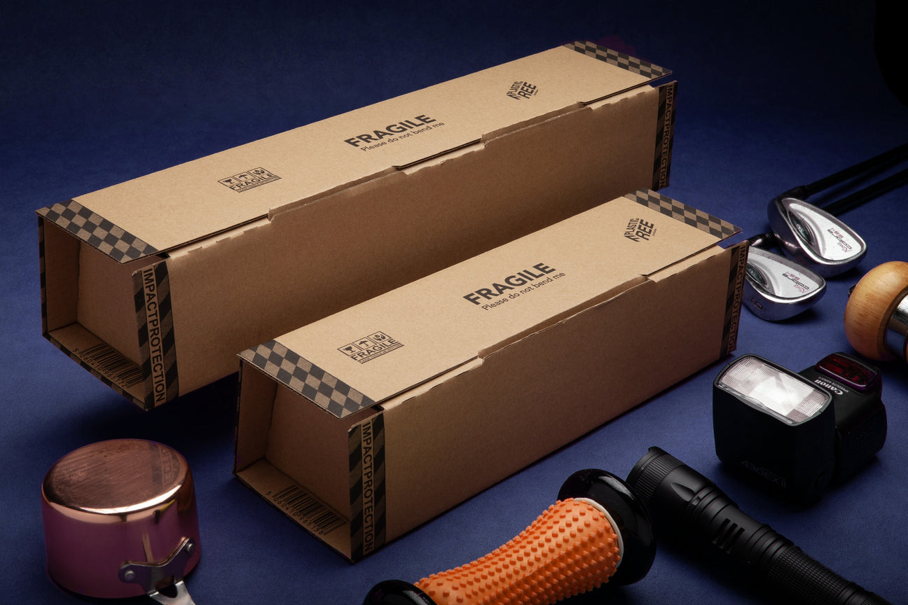 Long Brown Postal Tubes