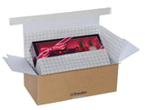 IS1 Breezebox retention packaging box 205x150x100mm open showing suspension system