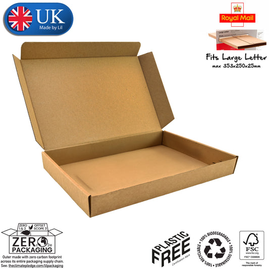 0427 pizza style cardboard postal box for e-commerce shipping | Lil Packaging