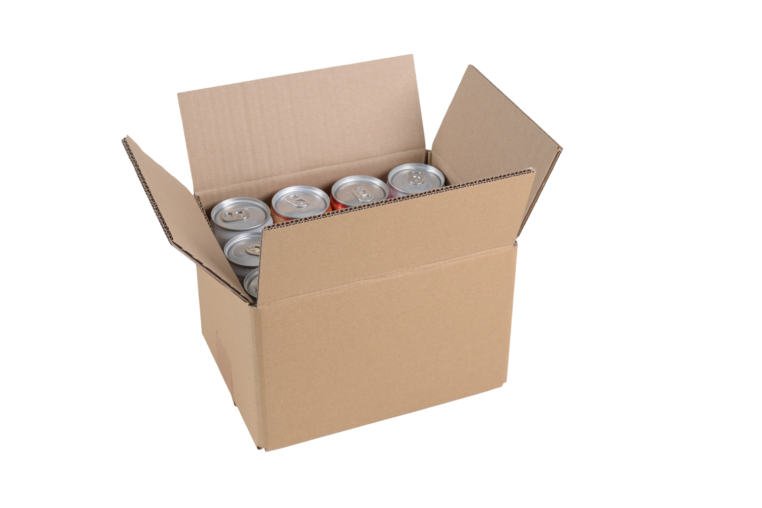 12 x 250ml Slim Can Boxes – Double Wall Shipping & Postal Packaging