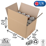 12 x 250ml Slim Can Boxes – Double Wall Shipping & Postal Packaging