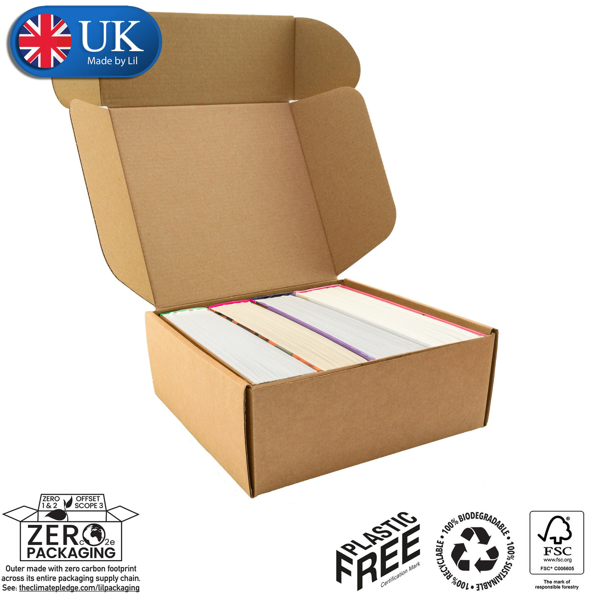 30x22x15cm Cardboard Postal Box for books