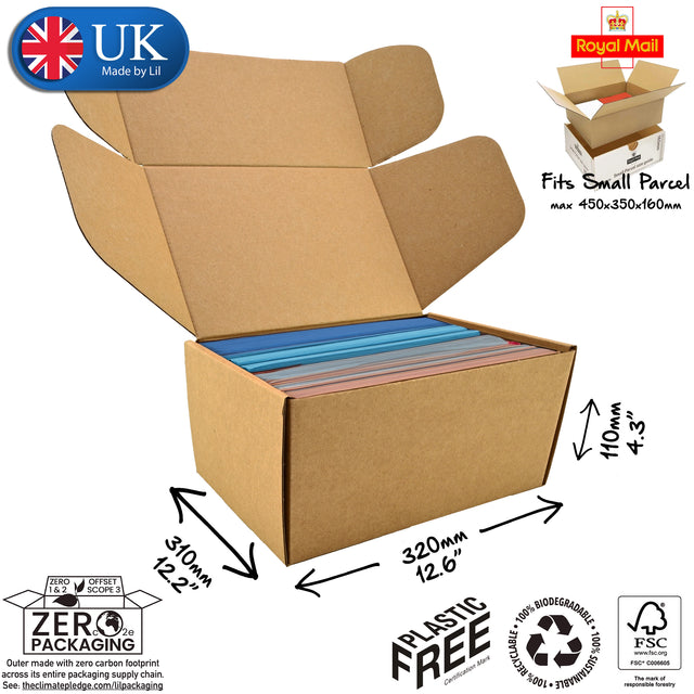 32x31x11cm Cardboard Postal Box for books