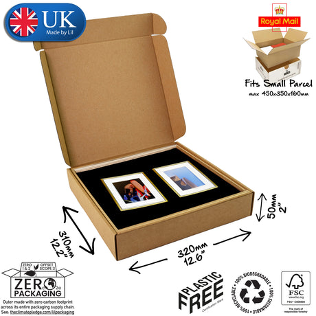 32x31x5cm Cardboard Postal Box for photos