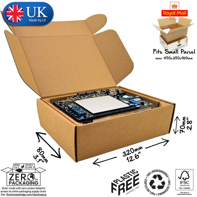 32x8x7cm Cardboard Postal Box for electronics