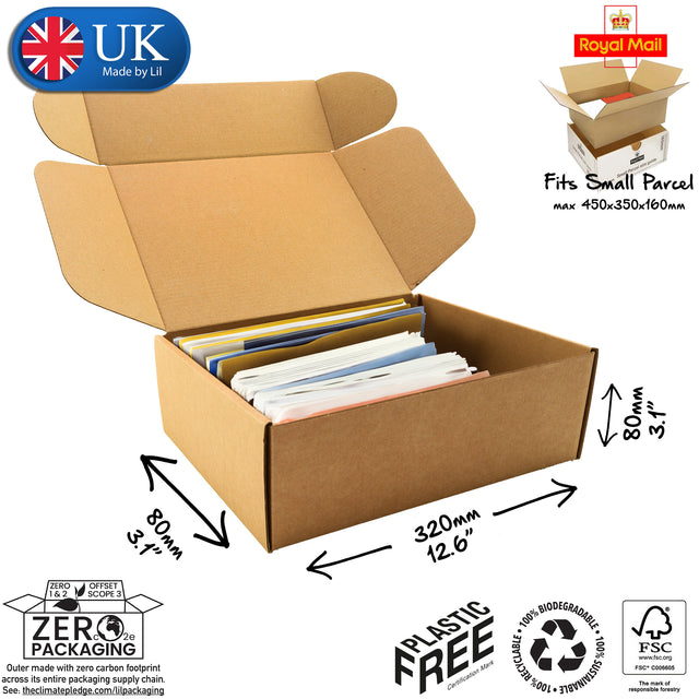 32x8x8cm Cardboard Postal Box for journals