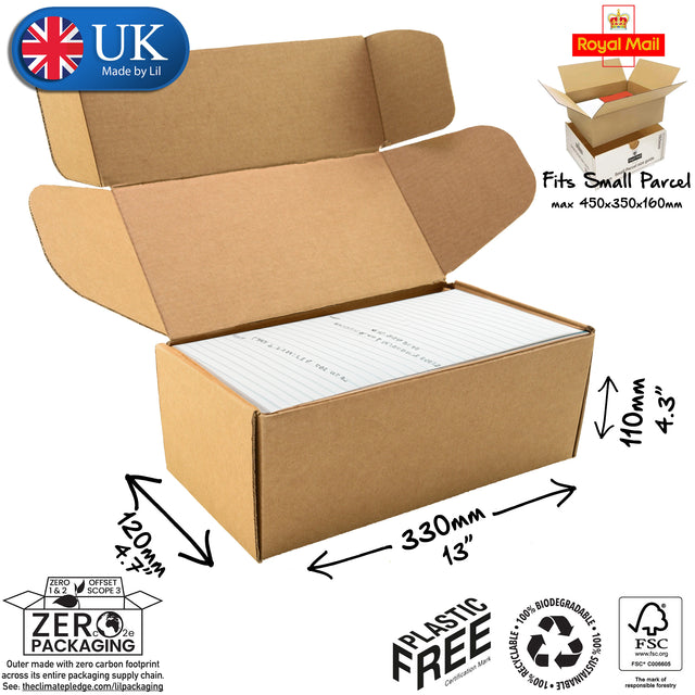 33x12x11cm Cardboard Postal Box for notebooks