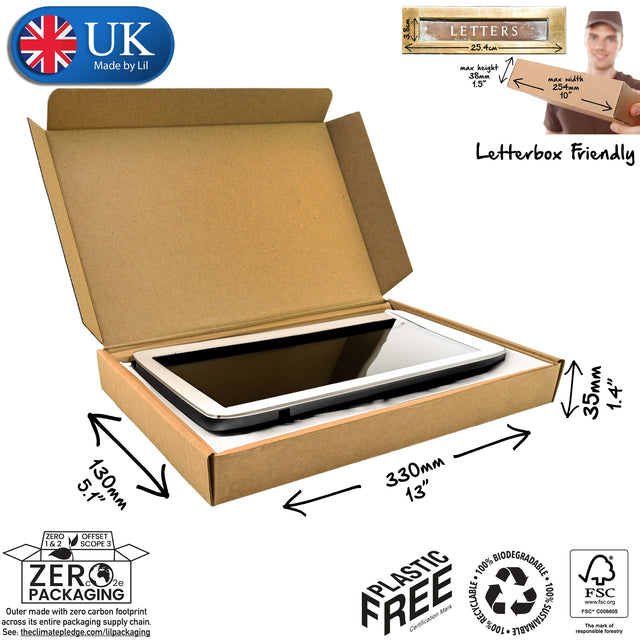 33x13x3.5cm Cardboard Postal Box for gadgets