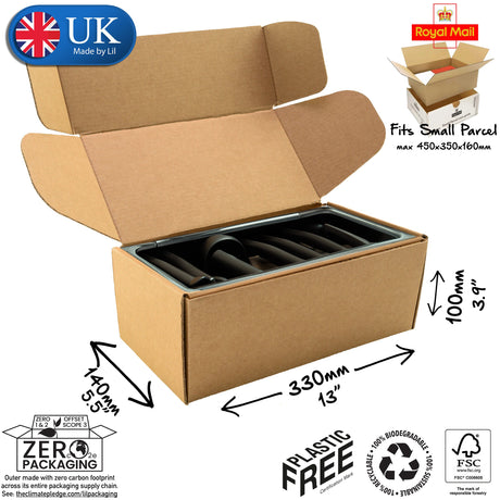 33x14x10cm Cardboard Postal Box for grooming kits