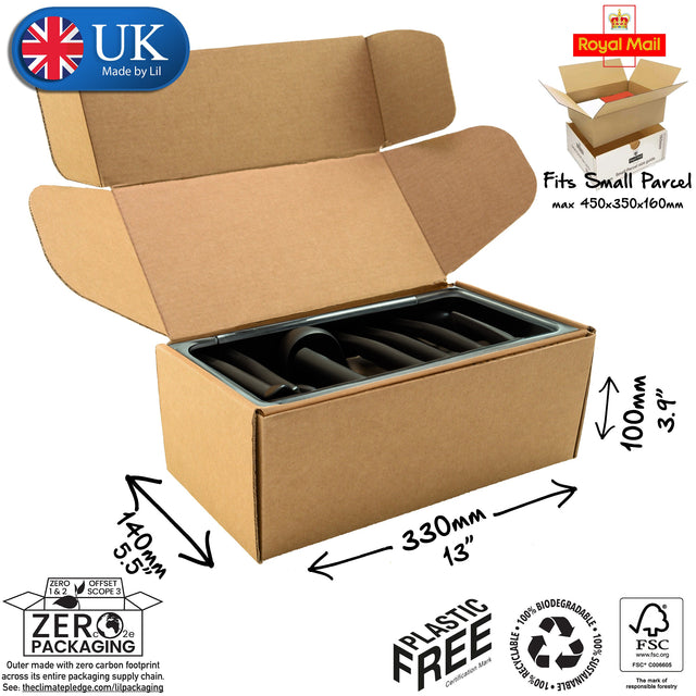 33x14x10cm Cardboard Postal Box for grooming kits