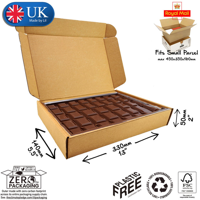 33x14x5cm Cardboard Postal Box for chocolate