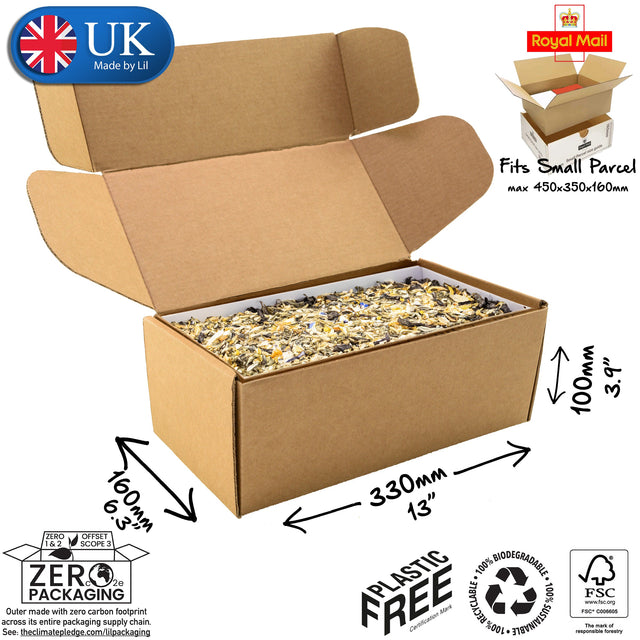 33x15x10cm Cardboard Postal Box for tea gift sets