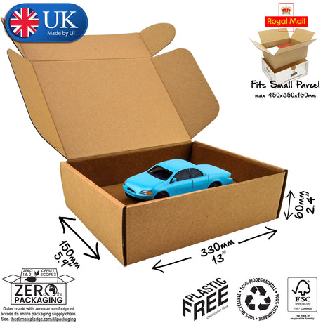 33x15x6cm Cardboard Postal Box for toys