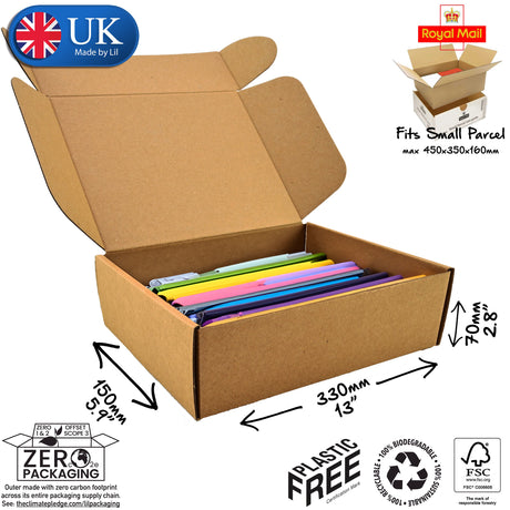 33x15x7cm Cardboard Postal Box for stationary