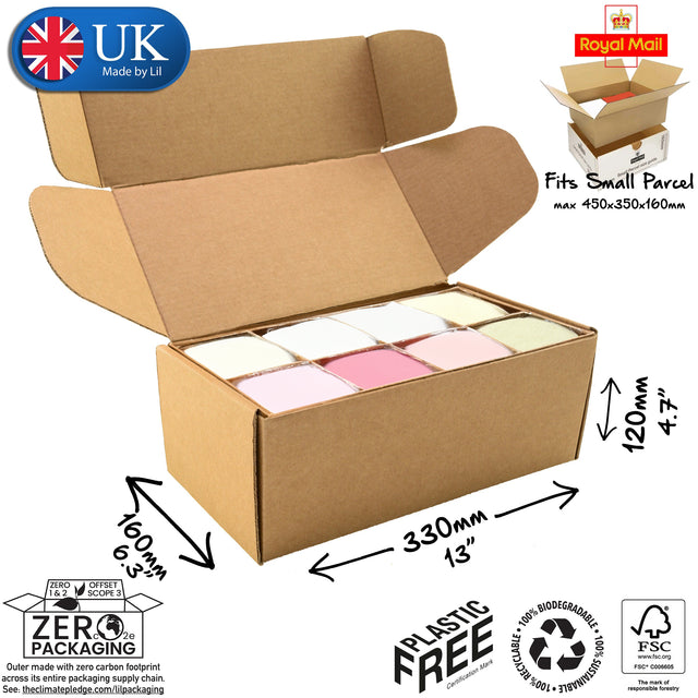 33x16x12cm Cardboard Postal Box for gift sets