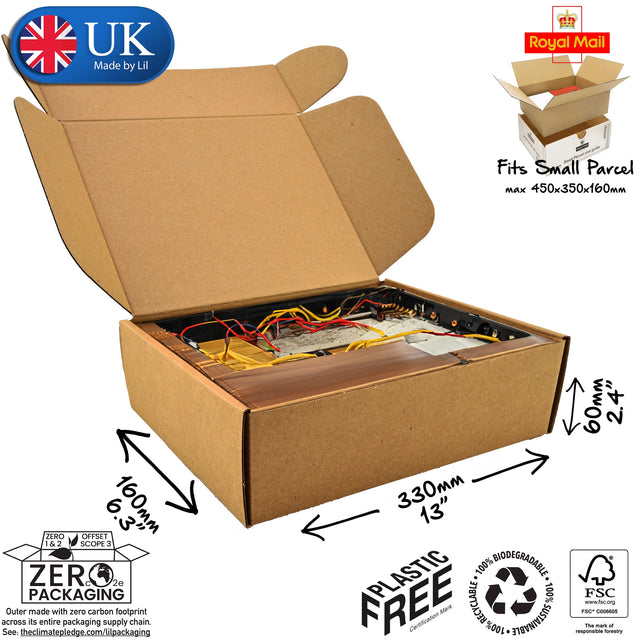 33x16x6cm Cardboard Postal Box for electronics