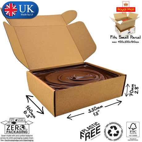 33x16x7cm Cardboard Postal Box for chocolate