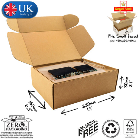 33x16x8cm Cardboard Postal Box for electronics