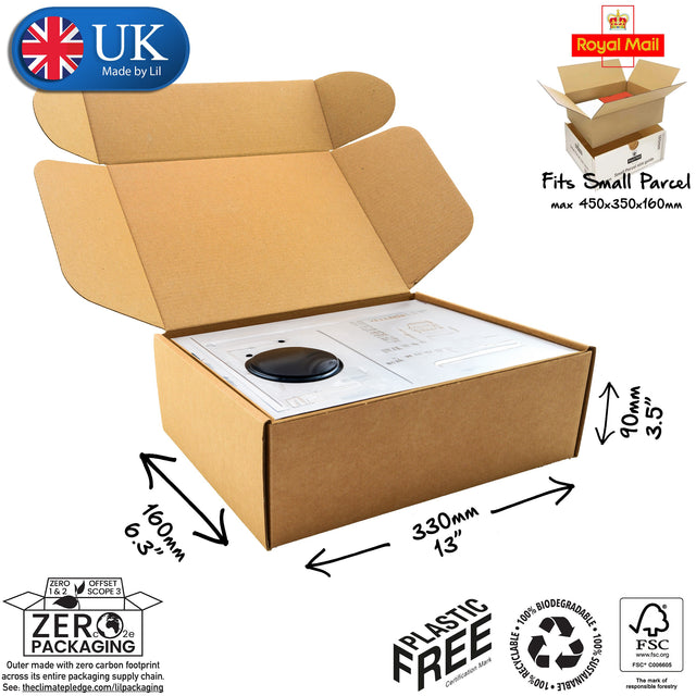 33x16x9cm Cardboard Postal Box for electronics