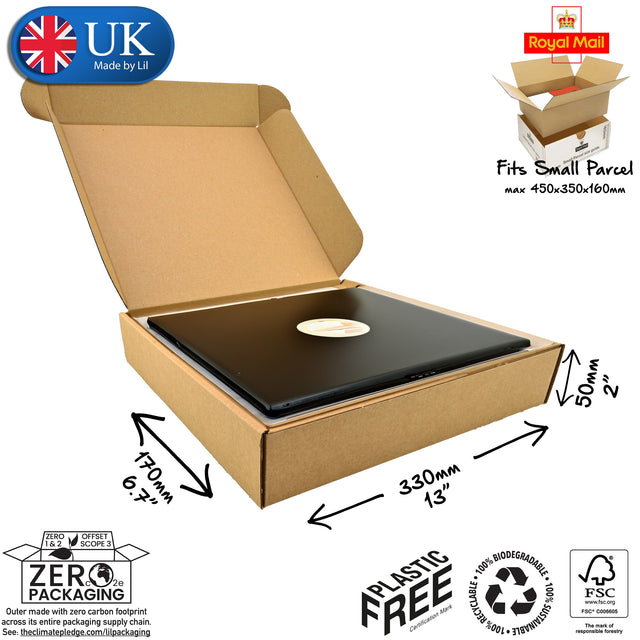 33x17x5cm Cardboard Postal Box for laptops