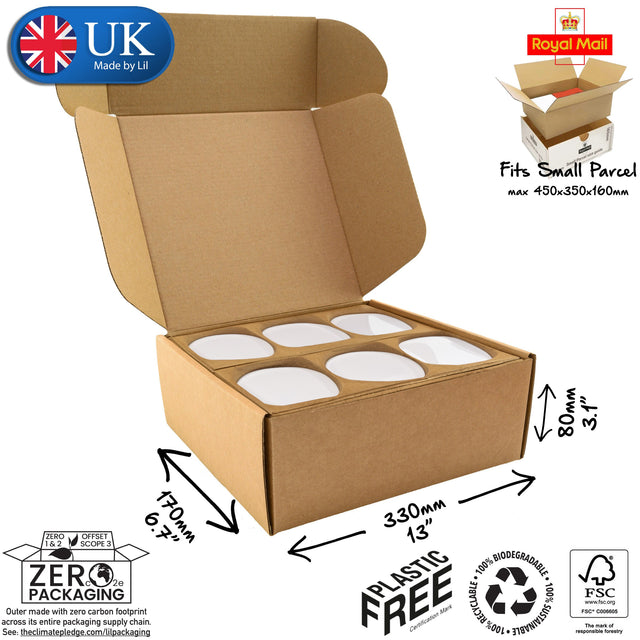 33x17x8cm Cardboard Postal Box for tea