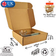 33x18x6cm Cardboard Postal Box for glassware