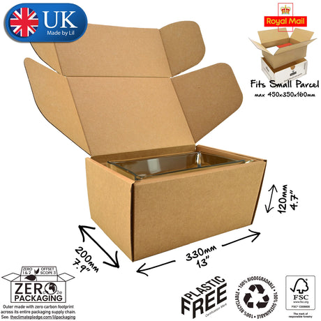 33x20x12cm Cardboard Postal Box for glassware