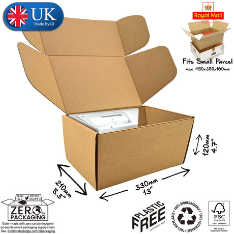 33x21x12cm Cardboard Postal Box for electronics