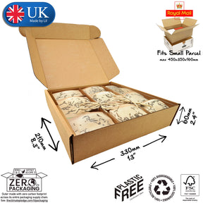 33x21x6cm Cardboard Postal Box for tea
