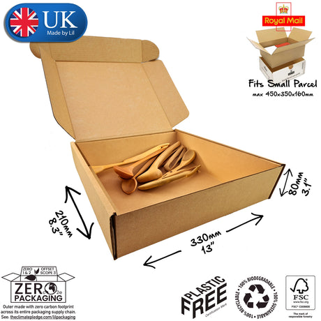 33x21x8cm Cardboard Postal Box for kitchen utensiles