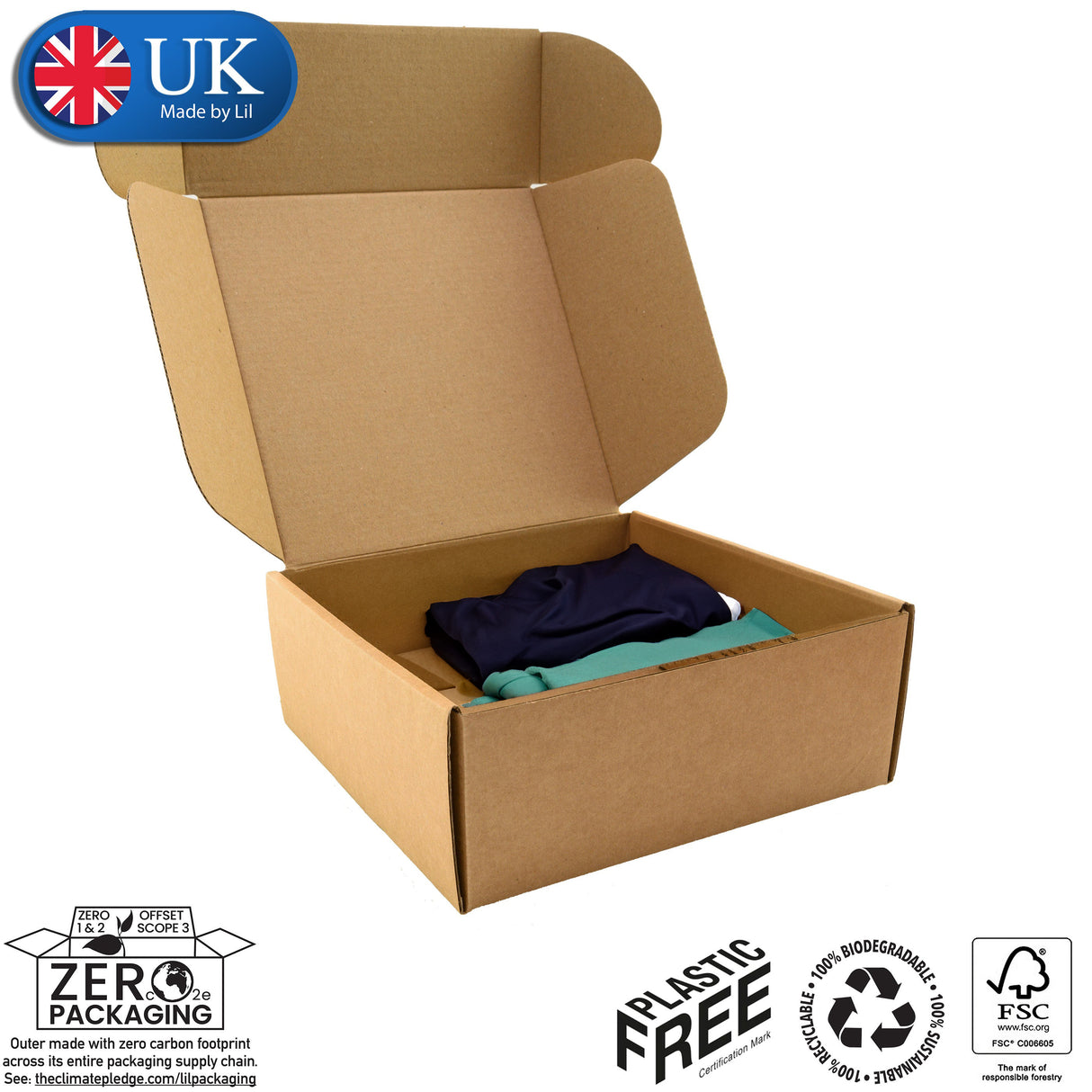 33x22x10cm Cardboard Postal Box for clothes