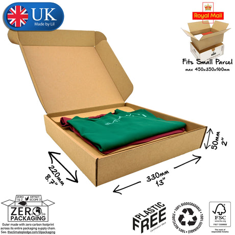 33x22x5cm Cardboard Postal Box for clothes