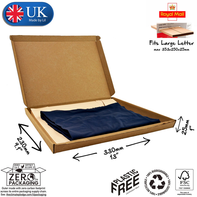 33x23x2.5cm Cardboard Postal Box for clothes