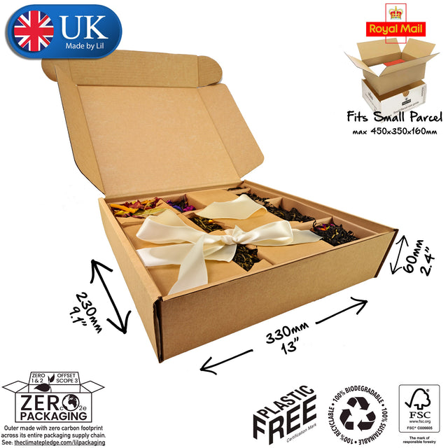 33x23x6cm Cardboard Postal Box for tea