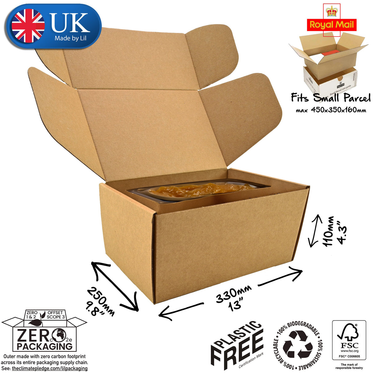 33x25x11cm Cardboard Postal Box for skincare