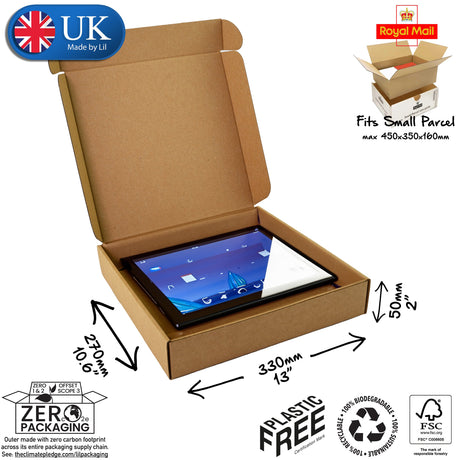 33x27x5cm Cardboard Postal Box for tablets