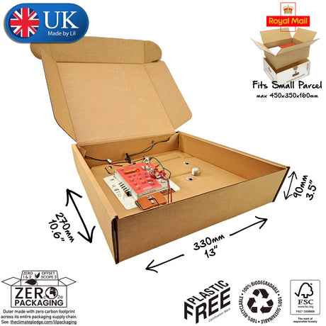 33x27x9cm Cardboard Postal Box for electronics