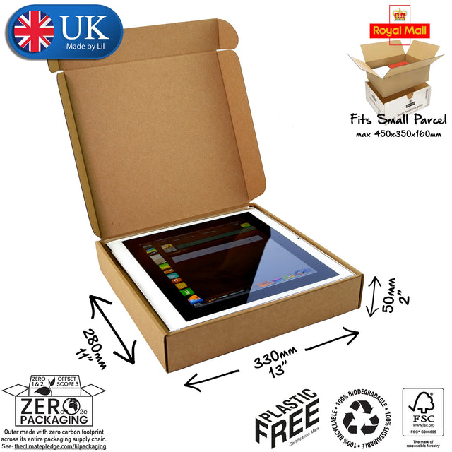 33x28x5cm Cardboard Postal Box for tablets