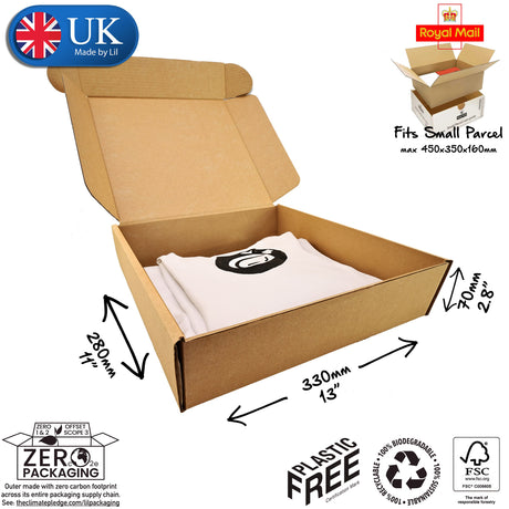 33x28x7cm Cardboard Postal Box for clothes